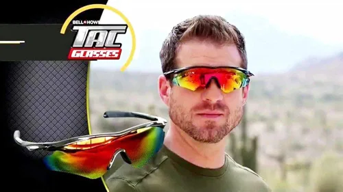 Vista 4 de Tac Glasses Tac - Lentes de sol polarizados para deportes al aire libre para hombres y mujeres unisex lentes militares originales como se ven