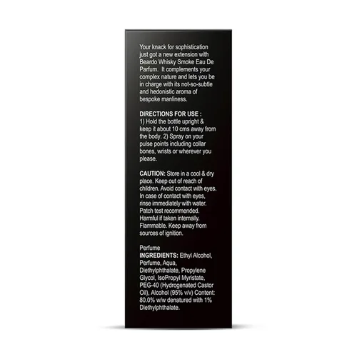 Vista 9 de BEARDO Whisky Smoke Eau De Parfum para Hombre 3.4 fl oz (3.4 fl.oz.)