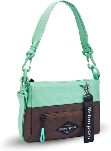 Vista 117 de Sherpani Skye - Bolso cruzado pequeño, de nailon, ligero, para mujer, con protección RFID