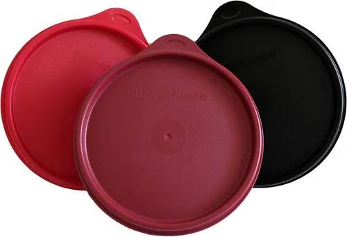 Vista 3 de Tupperware Recipiente hermético a prueba de fugas (juego de 3, 10.1 fl oz) Cereza, Rubí, Negro, 11155467