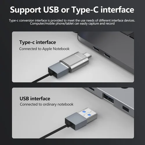Vista 9 de Papeaso Tarjetas de captura de video, 4K HDMI a USB 3.0 dispositivo de captura de video, 1080P HD 60 fps transmisión en vivo y grabación de video