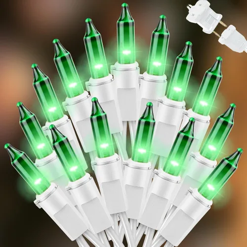 Vista 21 de LAMPHOME 100 Mini Luces LED Cuenta Blanco Cálido - Luces de Cadena - 21.6 Pies Luces LED de Navidad, Mini Luces LED para Exteriores Hogar Fiestas
