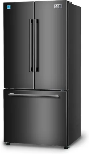 Vista 24 de BLACK+DECKER - Congelador vertical de 8.5 pies cúbicos, congelador de pie con control de temperatura mecánico, congelador vertical con 3 estantes
