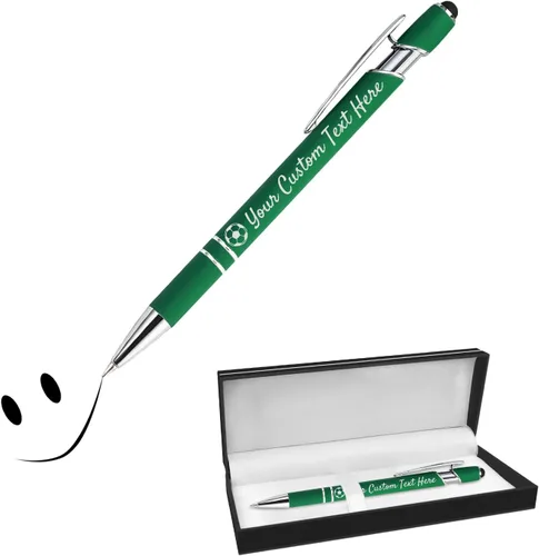 Vista 12 de Bolígrafos personalizados con lápiz capacitivo, bolígrafos grabados personalizados, impresos con tu logotipo o mensaje para Navidad, graduación