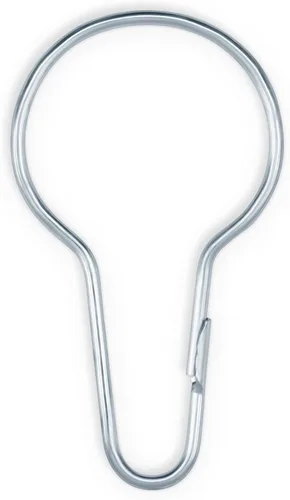 Vista 2 de Dritz Home 44342 Anillos de cortina de ducha, 2-3/4 x 1-1/2 pulgadas (12 piezas)