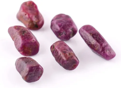 Vista 3 de 30 carats Natural Raw Ruby Rough Stone, Tiny Ruby Bullets, Crystals for Jewelry Making, Wire Wrapping Wholesale Gemstone Lot, Crystals, July