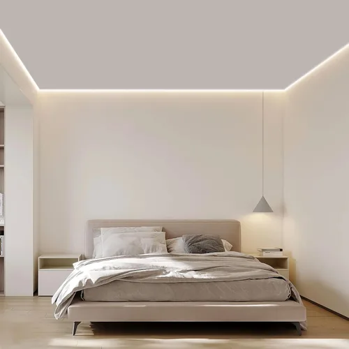 Vista 5 de Kit de tira de luz LED blanca de 20 pies, tira de luz de 6500 K, 360 LED de 12 V, tiras de luz LED flexibles para dormitorio, cocina, debajo