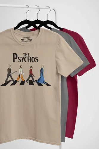 Vista 4 de Personalizado Perfection The Psychos Camiseta de Halloween