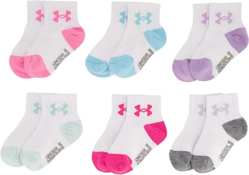 Vista 5 de Under Armour Girls' Multi Pack Quarter Sock