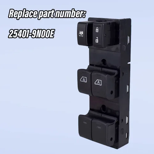 Vista 3 de Power Master - Interruptor de control de la ventana delantera izquierda del lado del conductor para Nissan Maxima 25401-9N00E 2009-2014