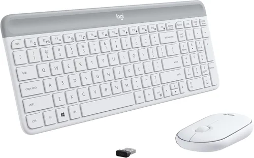 Vista 12 de [Usado] Logitech MK470 - Combo de teclado y mouse inalámbricos delgados - Diseño compacto moderno, ultra silencioso, receptor USB de 2.4 GHz, Grafito