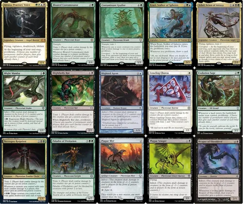 Vista 2 de Commander Atraxa Toxic Infect Deck – Negro Blanco Azul Verde – EDH CEDH – Atraxa, Praetors' Voice – 100 cartas – Magic Custom The Gathering Deck