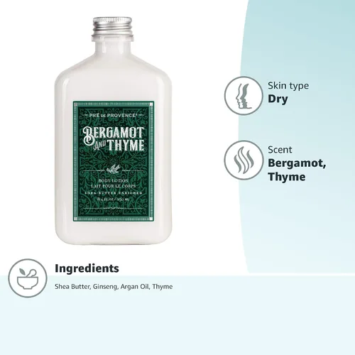 Vista 10 de Pre de Provence Bergamot & Thyme - Colección de fragancias para hombre, loción corporal, 8.5 fl oz