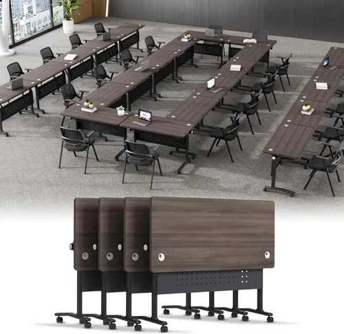 Vista 67 de Mesa de conferencias plegable, mesa de sala de conferencias con ruedas, mesa de conferencias plegable modular, mesas de reuniones de entrenamiento