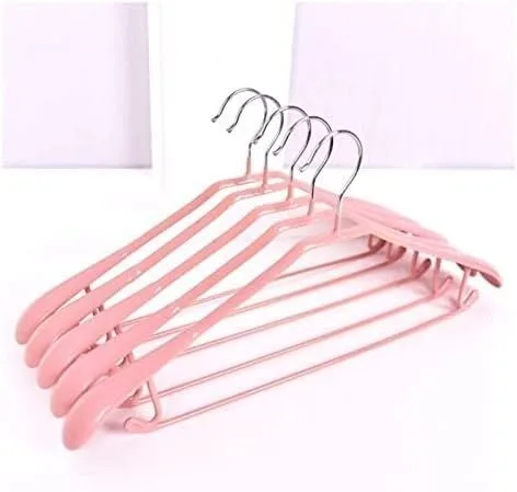Vista 15 de Perchero organizador de ropa, perchas de ropa / perchas para abrigos, 10 perchas de metal antideslizante sin costuras para el hogar para colgar ropa