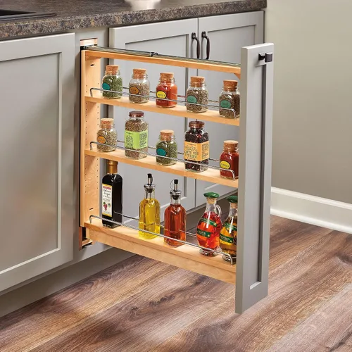 Vista 2 de Rev-A-Shelf Organizador de gabinete de cocina extraíble, apertura mínima