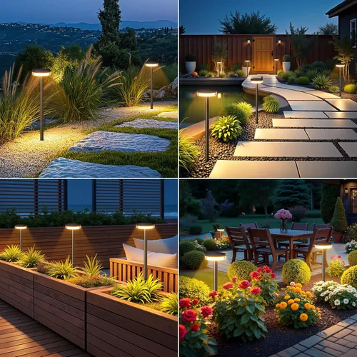 Vista 8 de LETMY Luces solares de camino para exteriores, paquete de 2 2 luces solares más brillantes para exteriores, impermeables, luz de camino más alta