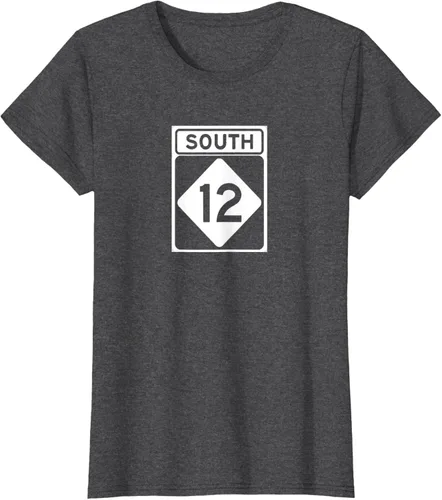 Vista 4 de Highway 12 South NC Outer Banks North Carolina Hwy - Camiseta, Negro, S