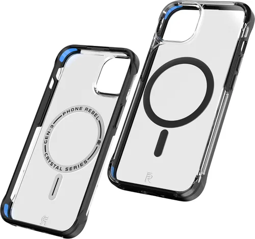 Vista 8 de REBEL Funda transparente para iPhone 13 [Crystal Series Gen-3] compatible con MagSafe, no se amarillea, antiarañazos, protección a prueba de golpes