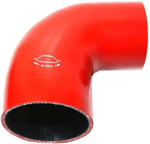 Vista 10 de Manguera de silicona reforzada de 4 capas de alto rendimiento de 2"-2.25" ID codo reductor acoplador de 90 grados para turbo/intercooler/tubería