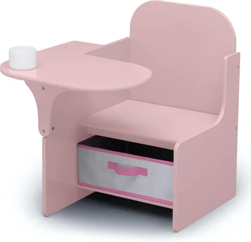 Vista 8 de Delta Children MySize - Escritorio con silla y compartimento de almacenamiento, color blanco bianca