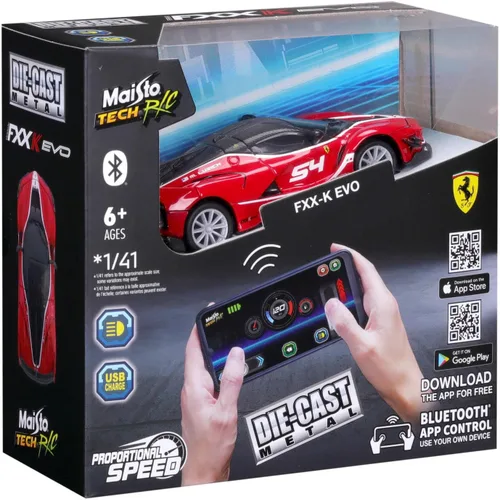 Vista 2 de Maisto Tech R/C 1:41 Mini Metal Ferrari F XXK EVO