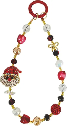 Vista 13 de Correa de muñeca para teléfono con cuentas de perlas, pulsera de teléfono desmontable con lengüeta de sujeción, pulsera universal con cuentas