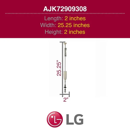 Vista 3 de LG AJK72909308 Conjunto de varilla de suspensión original OEM para lavadoras LG