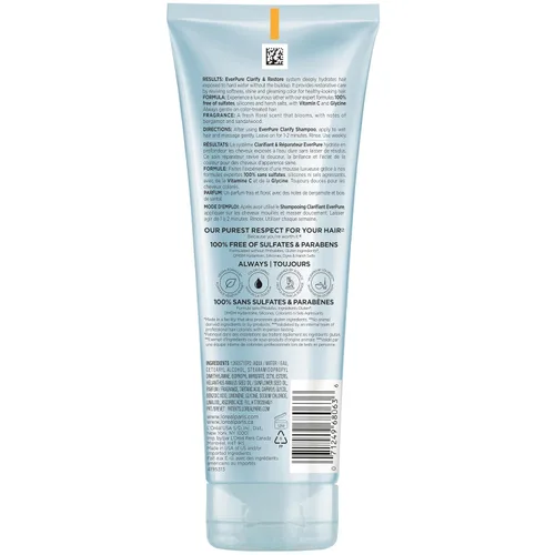 Vista 9 de L'Oreal Paris Acondicionador Restore sin sulfato con antioxidantes, acondicionador hidratante para exposición al agua dura y acumulación de peinado