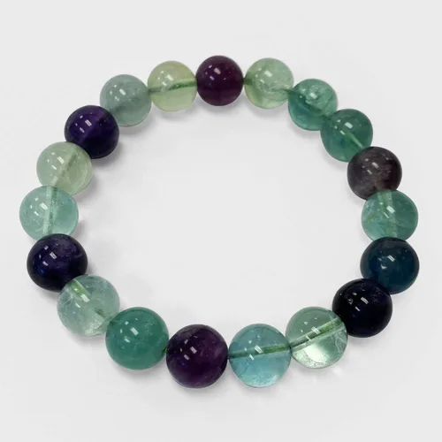 Vista 379 de Gem Avenue Handmade Round Bead Stretch Bracelet Unisex Natural Stone Beaded Jewelry for Men & Women, Elastic Wristband for Daily Wear