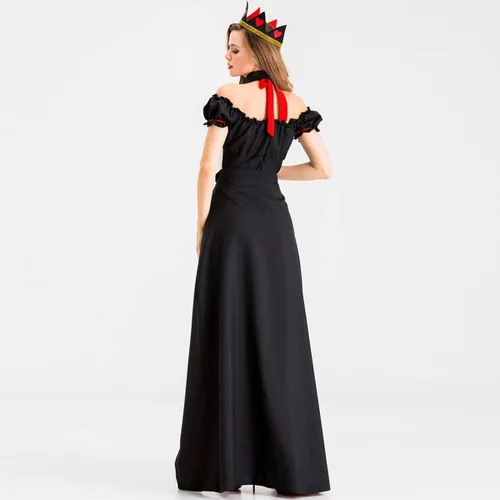 Vista 6 de IBTOM CASTLE Vestidos de Halloween para mujer, ropa de baile de cosplay para adultos con corona, sesión de fotos, fiesta de cumpleaños
