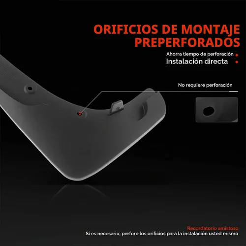 Vista 5 de A-Premium Guardabarros compatibles con Toyota RAV4 2000-2005 Sport Utility, no requiere perforación, protectores de lodo con accesorios de hardware