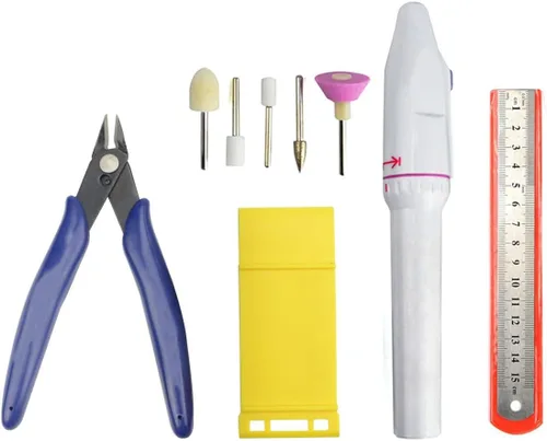 Vista 6 de Kit de herramientas profesionales de 33 piezas, modelador, herramientas básicas, juego de manualidades, kit de herramientas de construcción