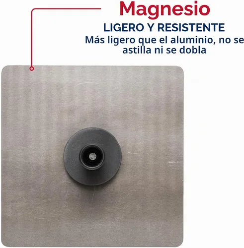 Vista 2 de MARSHALLTOWN Hawk, hoja de magnesio de 8 pulgadas, incluye preventor de callos y mango DuraSoft, mampostería, paneles de yeso, fabricado