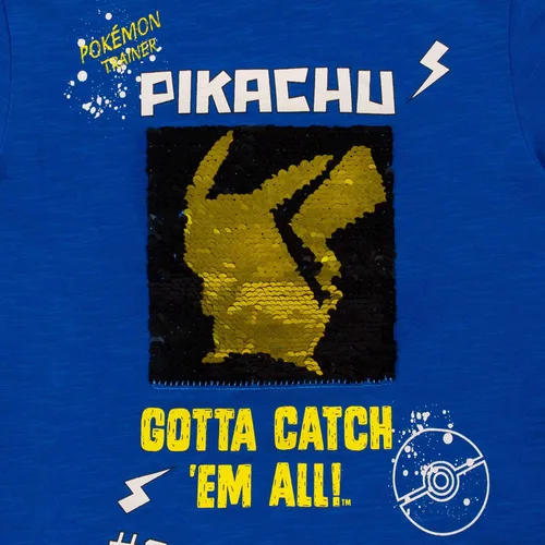 Vista 2 de Pokemon Camiseta Pikachu para niño