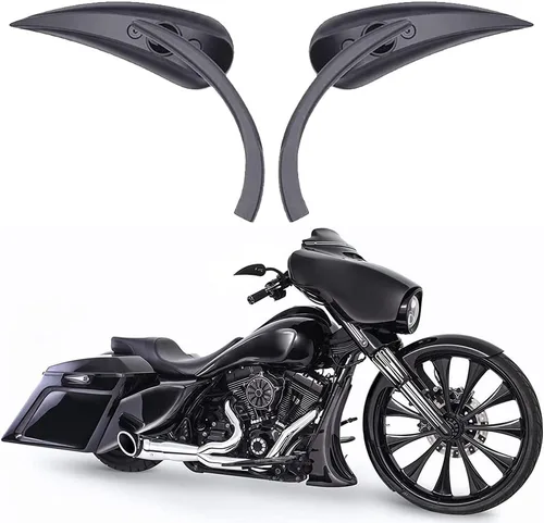 Vista 9 de Espejos Universales para Motocicleta, Espejo de Doble Toma con Rosca M8 M10 Compatible con Sportster 883, Bicicleta de Calle, Moto de Cross, Crucero