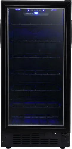 Vista 5 de EdgeStar BWR301BL - Enfriador de vino integrado de 25 botellas de 15 pulgadas de ancho con puerta reversible e iluminación LED, color negro