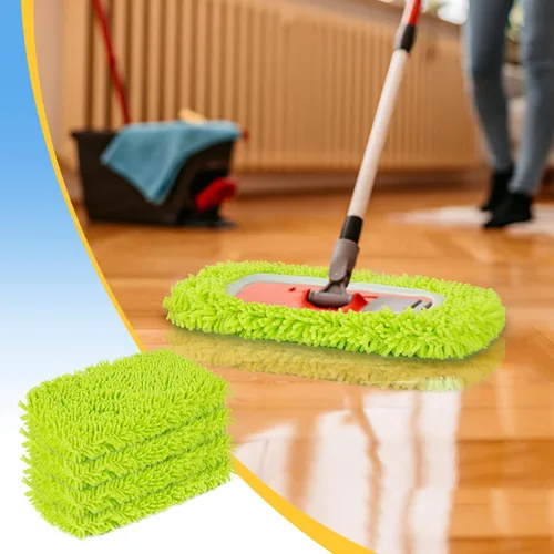 Vista 3 de Unoutur Paños de barrido en seco reutilizables de microfibra Compatibles con Swiffer Sweeper Mopa de limpieza con repuestos de almohadillas