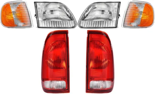 Vista 12 de EPIC LIGHTING Faros halógenos tipo OE compatibles con FOR.D 01-03 F-150 97-99 F-250 LIGHTNING