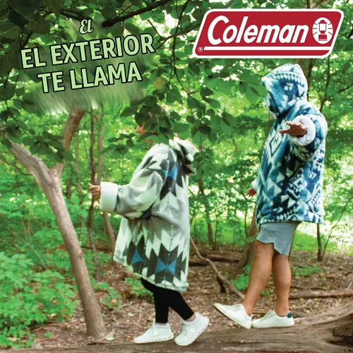 Vista 6 de Coleman Sudadera con Capucha de Manta Vestible de Gran Tamaño de Sherpa y Micro-Visón, Azul - Talla Única para la Mayoría Ultra suave, talla única