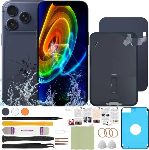 Vista 57 de Funda trasera de repuesto compatible con iPhone 8 de 4.7" + Herramientas profesionales (Gris espacial) Incluye herramientas profesionales, cinta