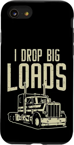 Vista 18 de I Drop Big Loads Semi Truck Truck Driver Trucker - Funda de regalo para iPhone 17