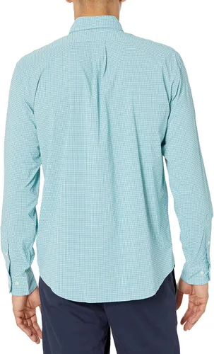 Vista 2 de Brooks Brothers Men's Long Sleeve Button Down Performance Stretch Shirt, Patterned