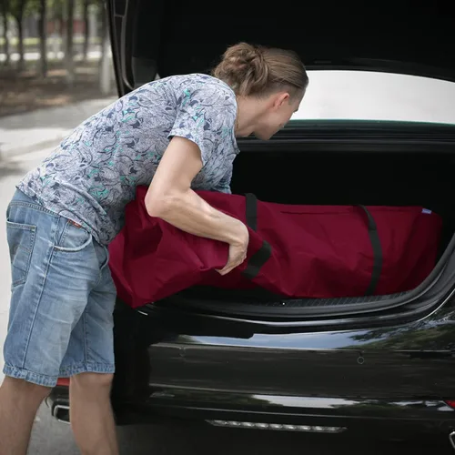 Vista 8 de INFANZIA Bolsa de almacenamiento para árbol de Navidad se adapta a árboles artificiales desmontados de hasta 75 pies contenedor duradero para árbol