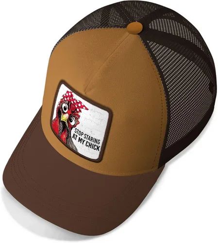 Vista 4 de Asvance Trucker Hat - Mesh Back Baseball Cap for Mens, Womens - Premium Farm Animals Embroidered Hats - Gift for Dad, Mom