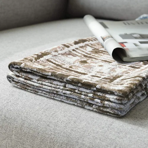 Vista 6 de Fundas de Cojines Decorativos de Jacquard para Sofá, Juego de 2, 18x18 Pulgadas, Marrón