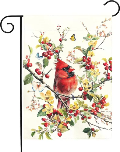 Vista 17 de Bandera de jardín floral de verano (bandera de jardín de águila del 4 de julio)