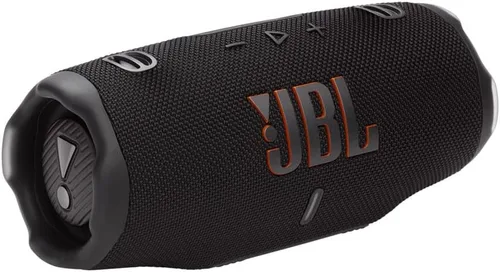 Vista 4 de JBL Charge 6 Waterproof Portable Speaker Bundle with gSport Carbon Fiber Case (Black)