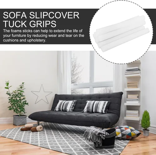 Vista 8 de OSALADI 14 piezas de varillas de espuma de agarre para sofá, agarres para meter fácil instalación, funda de muebles reutilizable, tiras de espuma