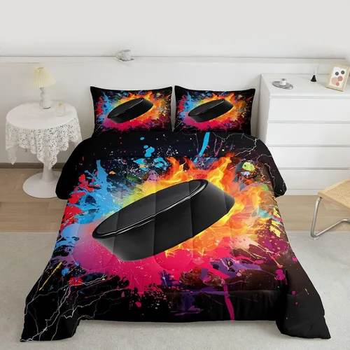 Vista 124 de Juego de ropa de cama de baloncesto para niños y adolescentes, juego de edredón deportivo para niños, tamaño matrimonial, suave, ligero, decoración